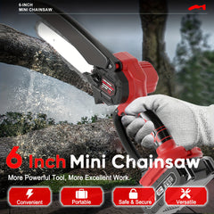 6 Inch Mini Electric Chainsaw – Compact Power for Everyday Cutting