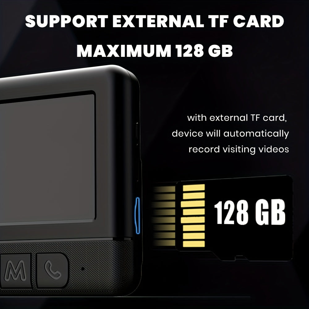 Video Doorbell with Screen No WiFi Needed, Local Storage up to 128GB by Snagg A Doorbell Camera