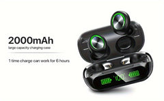 Mini Wireless 5.3 Earbuds | Lightweight In-Ear Headphones with Mic & Charging Case (IPX7) by Snagg An EarBud