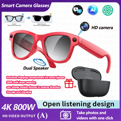 M02 Ultra AI Smart Glasses – 1080P HD Camera with 32GB Storage & Charging Case