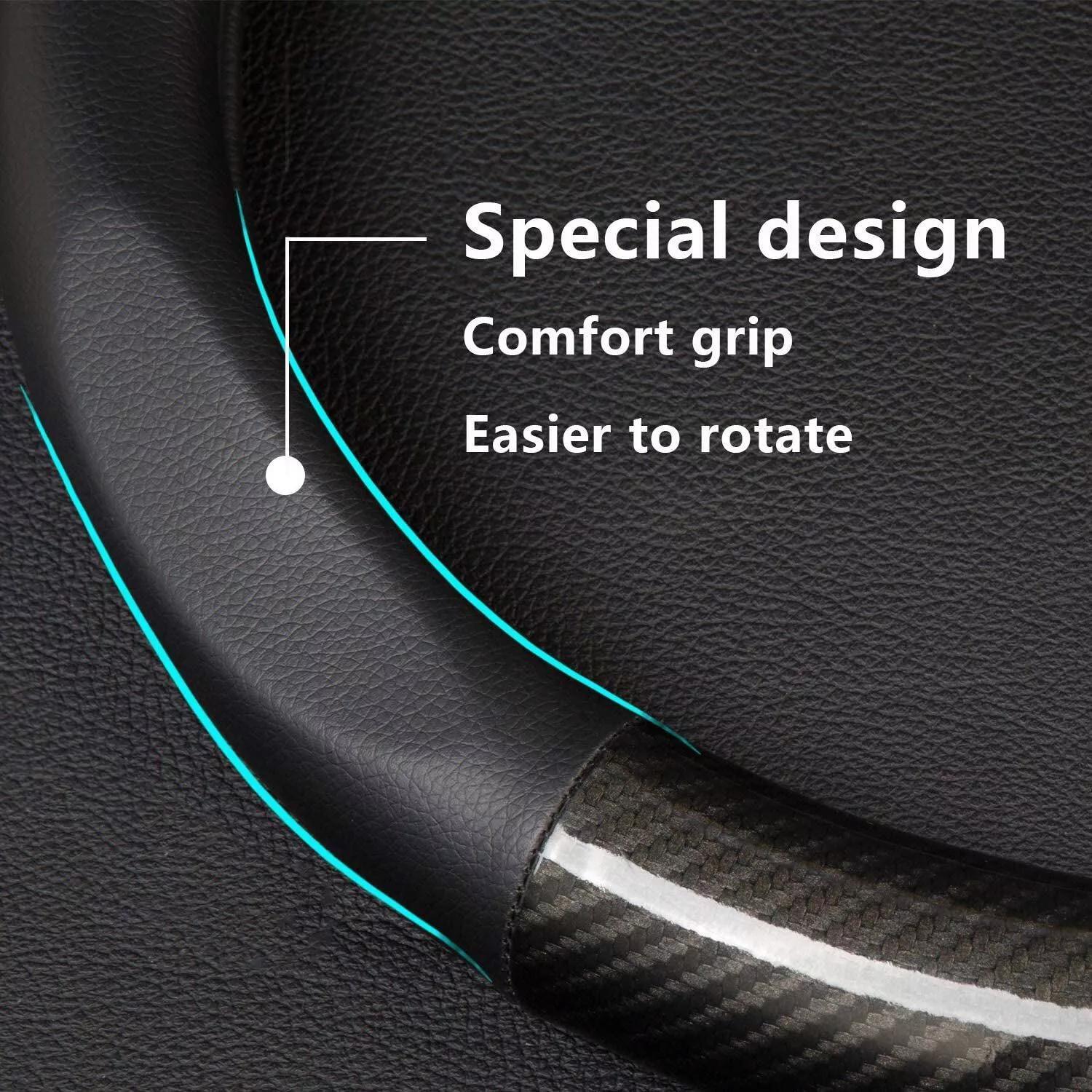 Carbon Fiber Style Steering Wheel Cover by Snagg A Steering Wheel Cover
