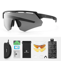 4 Lens Polarized Cycling Sunglasses For Men & Women