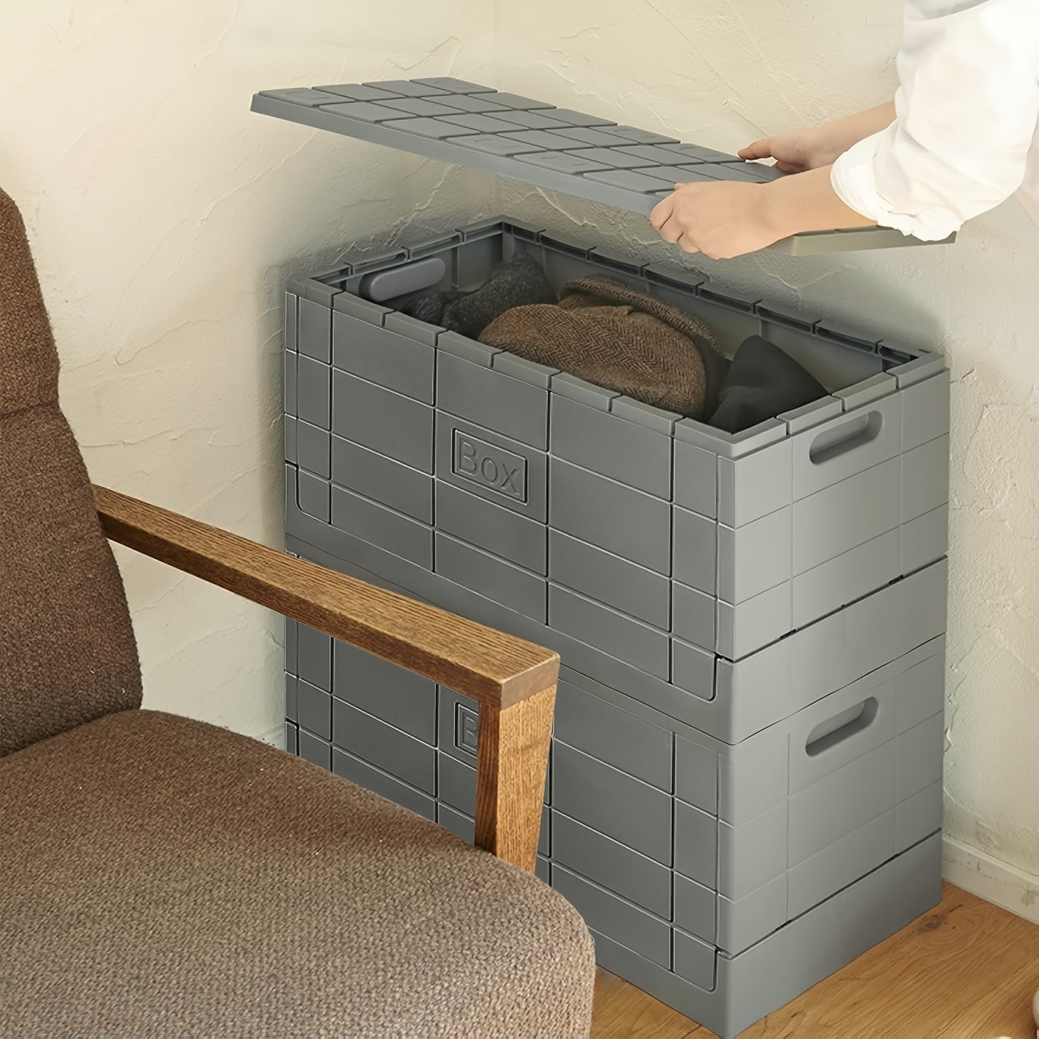 Outdoor Storage Box with Flip Top Lid by Snagg A Box