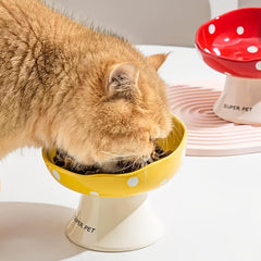 Elevated Ceramic Cat Bowl by Snagg A Feeder