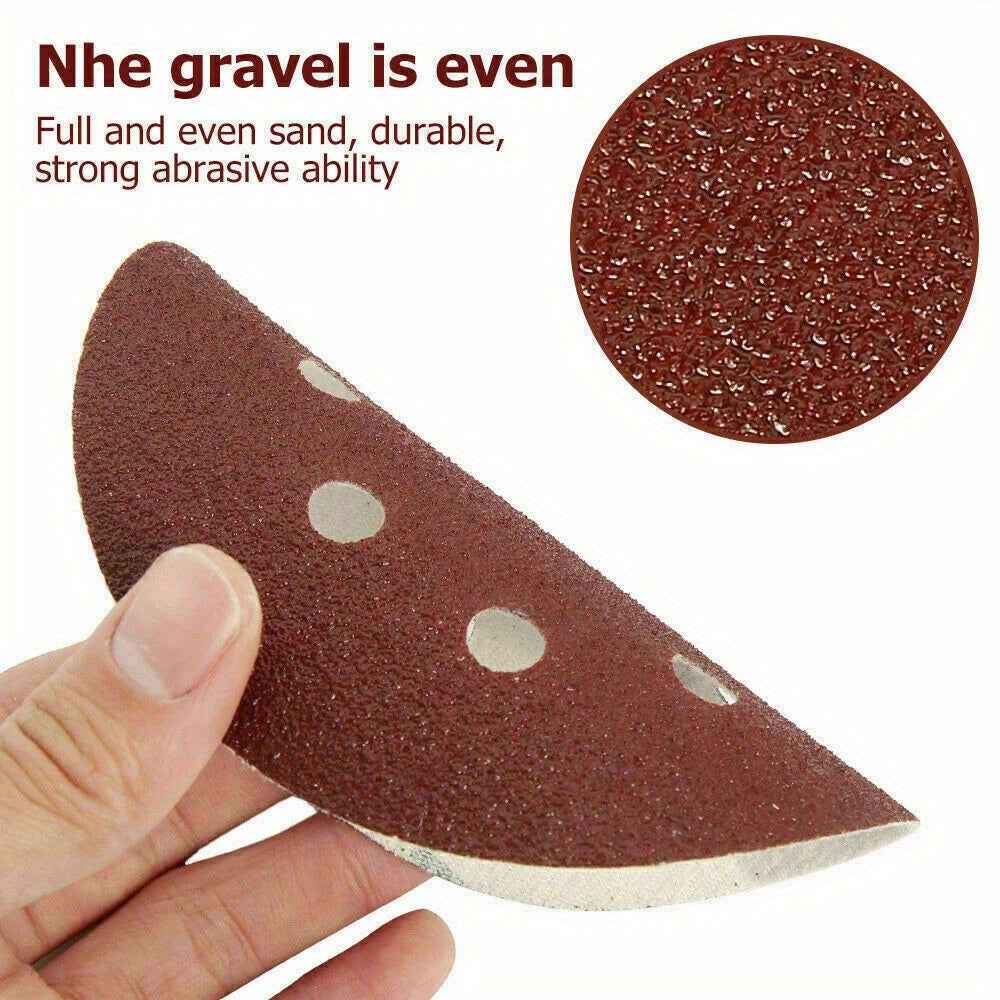 400 Pcs Sanding Disc Set - 5’’ / 125mm 8 Hole Hook and Loop Sandpaper - 60/80/100/120/180/240/320/400/600/800 Grit