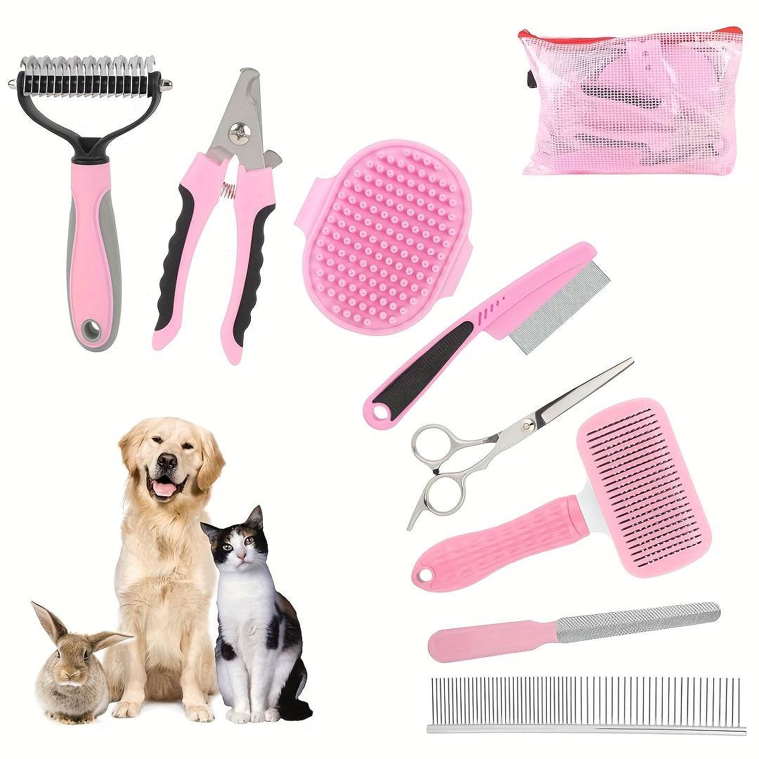 9-Piece Professional Pet Grooming Kit - SnaggIt