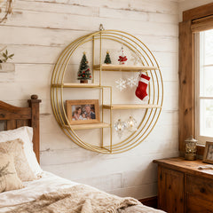 4 Tier Round Metal Wall Shelf by Snagg A Wall Planter