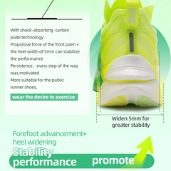 Carbon Plate Trail Racing Running Shoes – Marathon Stability Trainers