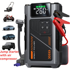 Portable Car Jump Starter with Air Compressor by Snagg A Jump Starter