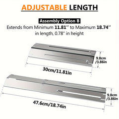 Adjustable Stainless Steel Grill Heat Tents by Snagg A Heat Tents