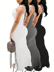 3pcs Women’s Sleeveless Maxi Dresses - SnaggIt