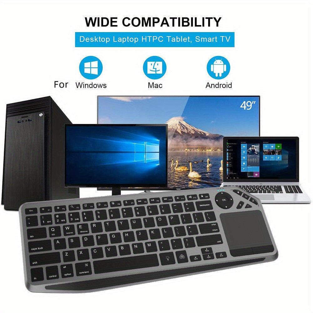 7 Color Backlit Wireless Keyboard for Android, Windows, PC & TV Box by Snagg A Keyboard