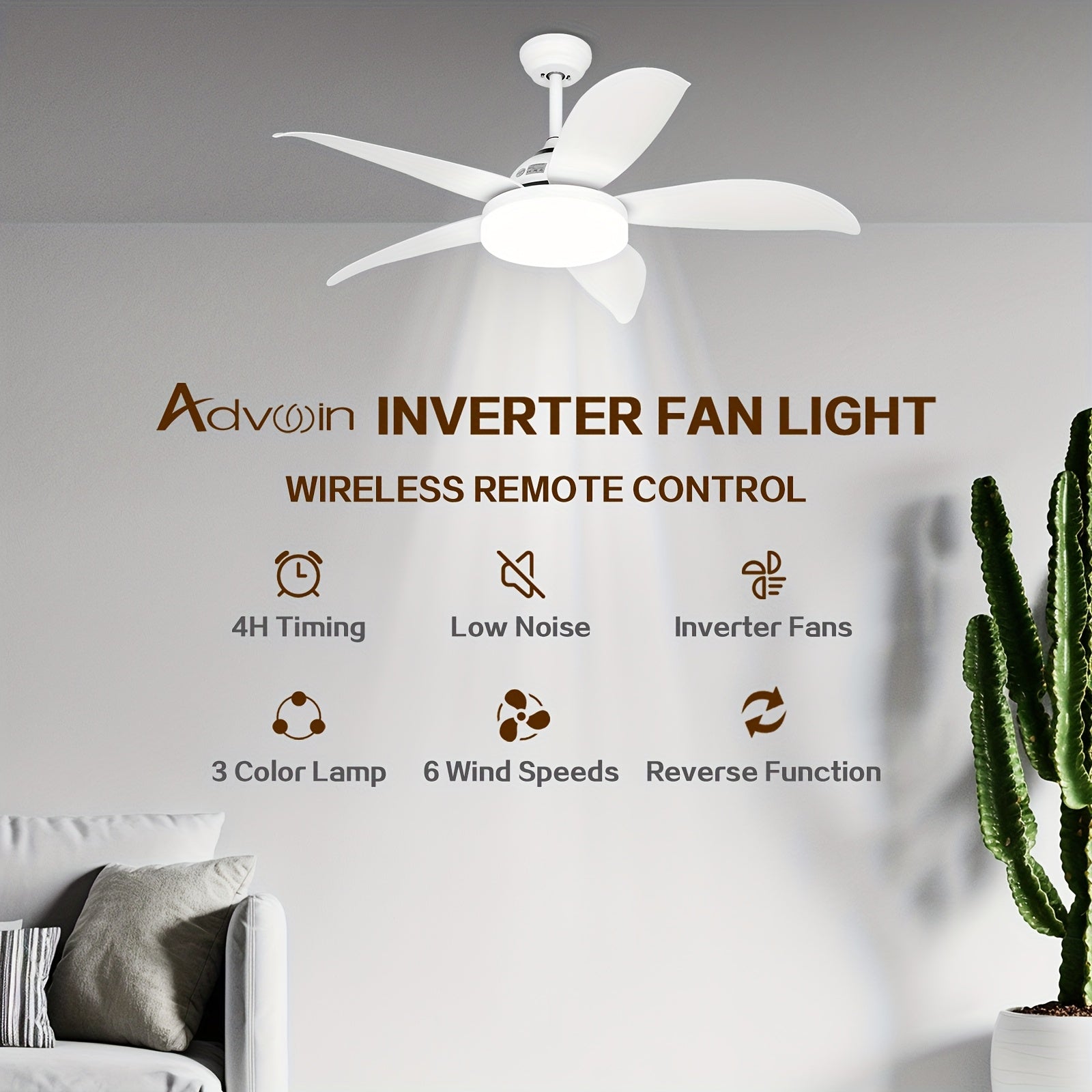 52" Outdoor Ceiling Fan with Light & Remote by Snagg A Fan