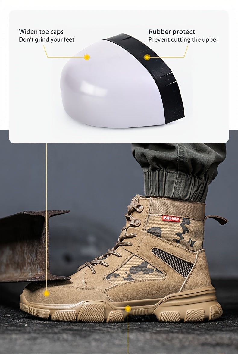 Men’s Heavy Duty Steel Toe Work Boots by Snagg A Safety Shoes