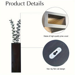 Rustic Wooden Wall Mounted Vase Set by Snagg A Wall Planter