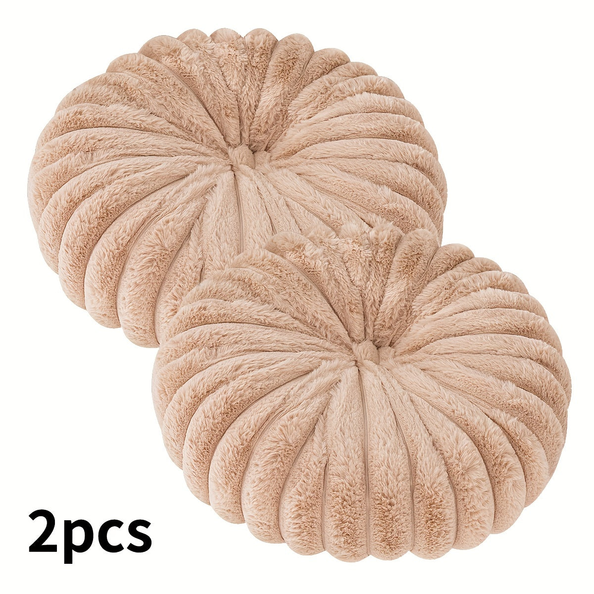 2pcs Plush & Cozy Round Throw Pillows by Snagg A Cushion