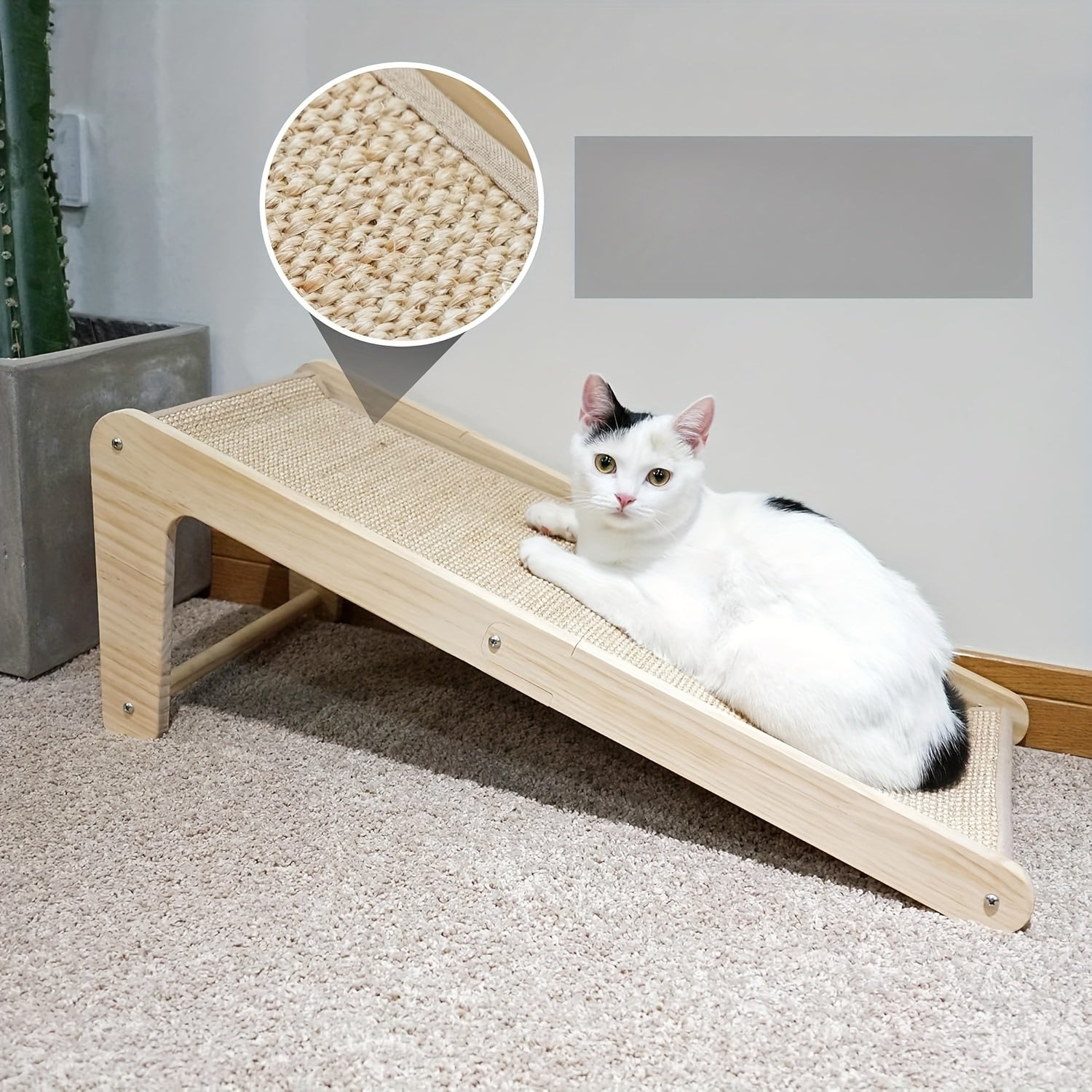 L-Shaped Cat Scratching Ramp by Snagg A Scratcher
