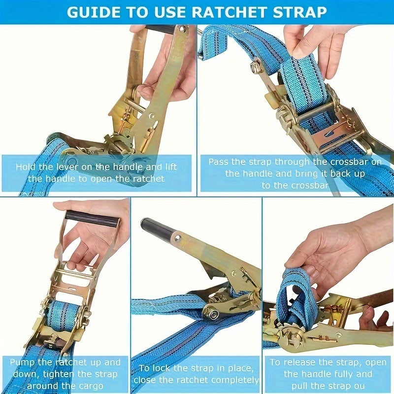 Heavy Duty Ratchet Tie Down Straps by Snagg A Ratchet