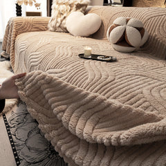 Oversized, Soft & Durable Plush Sofa Cover by Snagg A Sofa Cover