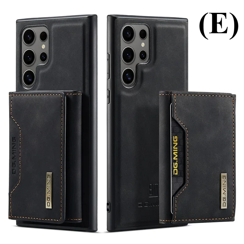 2 in 1 Detachable Wallet Card Holder Case – for Samsung Galaxy S24 Series - FE / E - Black - Phone Cases & Covers