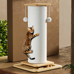 Cat Scratching Post With Sisal Rope with Hanging Play Ball - SnaggIt
