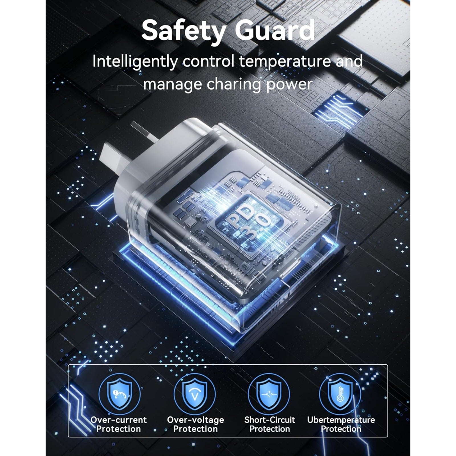 20W USB-C Fast Charger 3 Pack - With to Cable - White - Charging Hubs