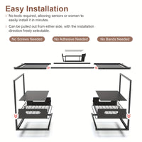 2-Tier Extendable Under Sink Organizer by Snagg A Rack