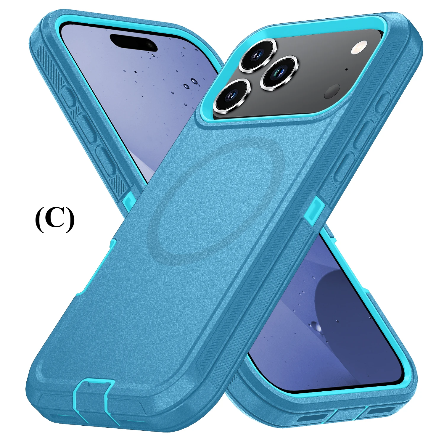 Armor Shockproof Defender Magesafe Case - For iPhone 15 Series - C / plus - Phone Cases & Covers