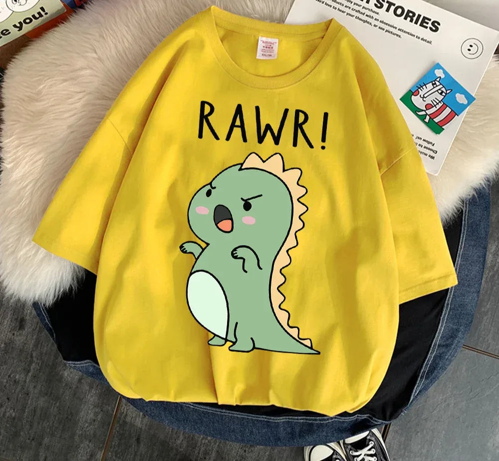 " Rawr! Dinosaur" Tee Soft Everyday Streetwear T - SnaggIt