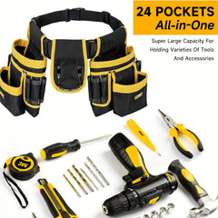 24 Pocket Heavy Duty Tool Belt by Snagg A Tool Belt