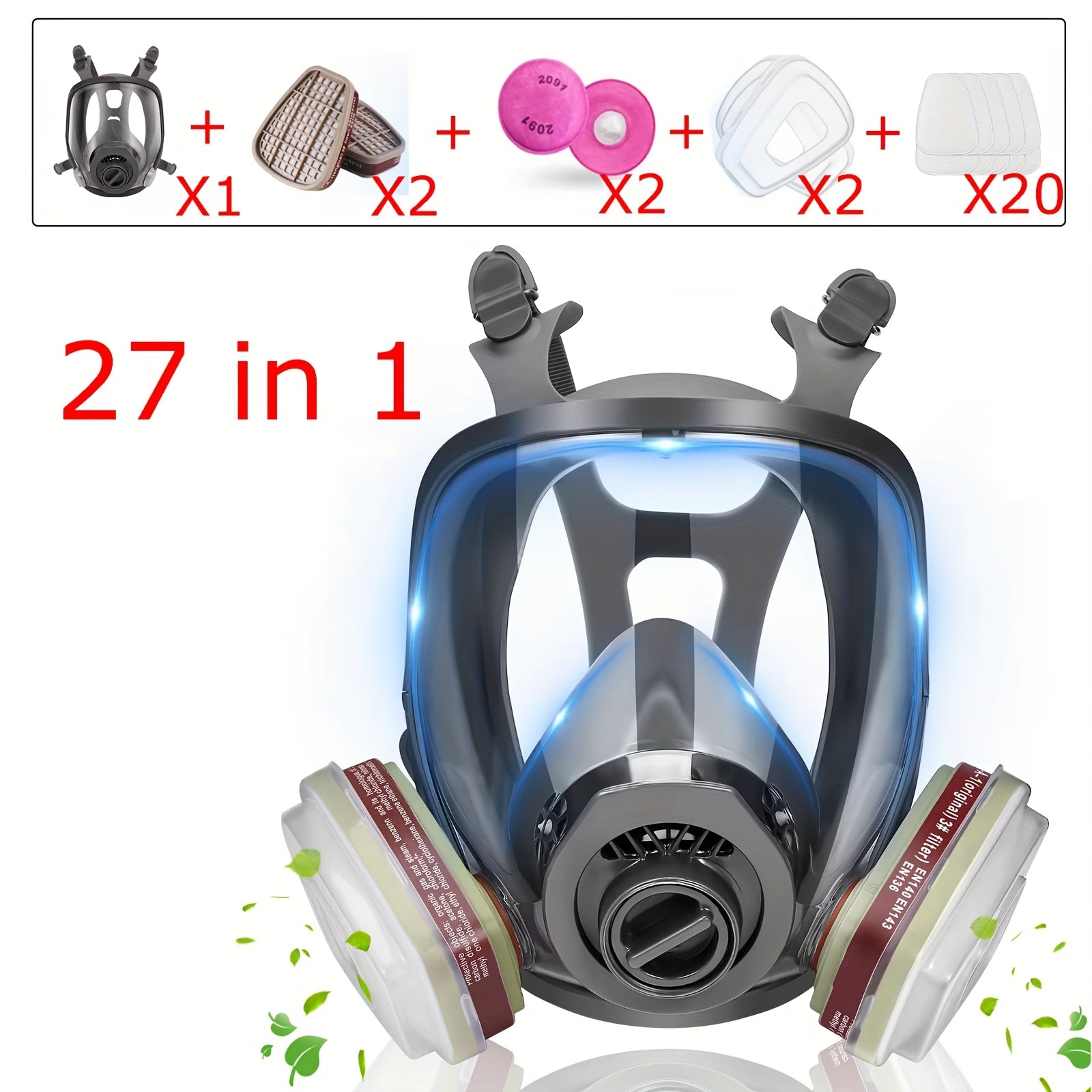 Full Face Protection Mask With Filter by Snagg A Face Mask