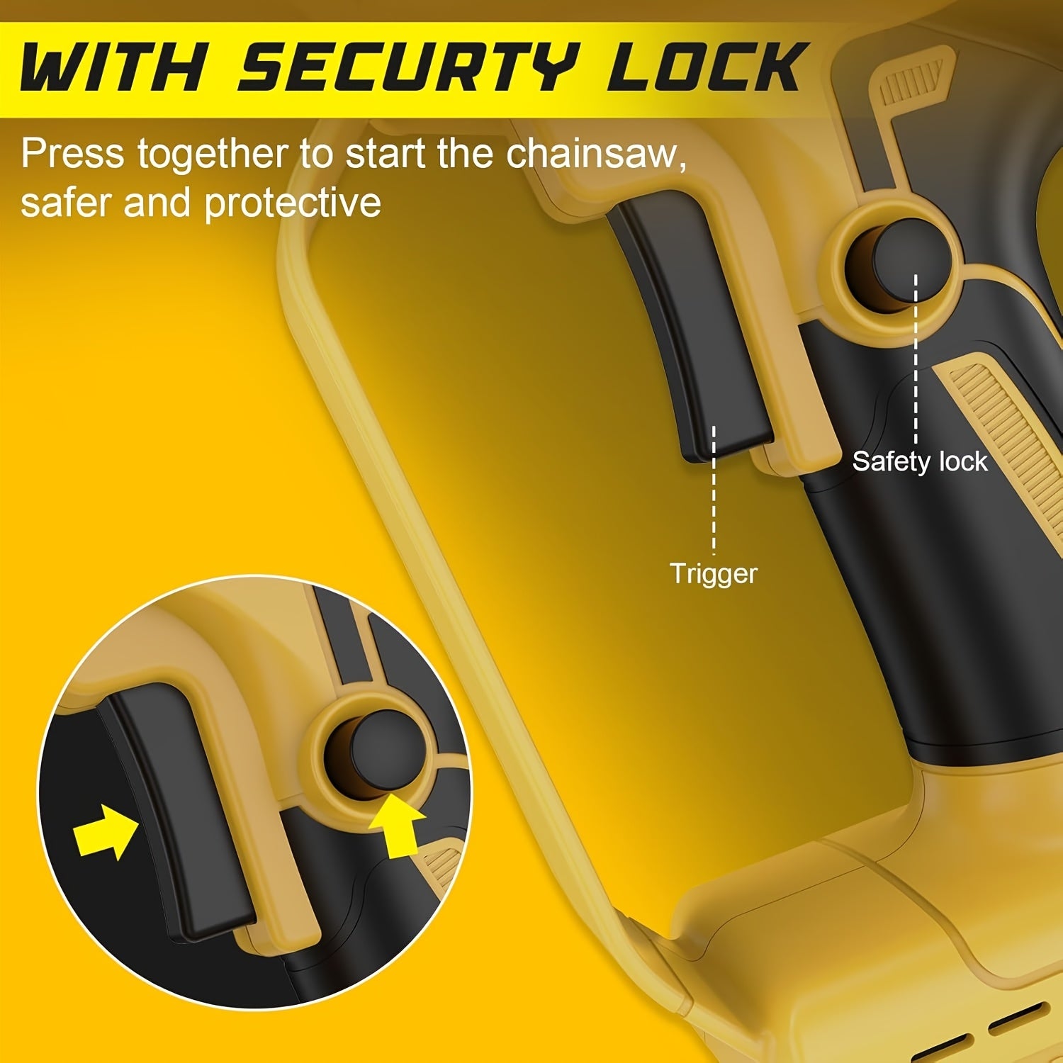 6 Inch Cordless Mini Chainsaw – 2× 21V Batteries | 880W Pure Copper Motor - 2 Chains - Garden Power Tools