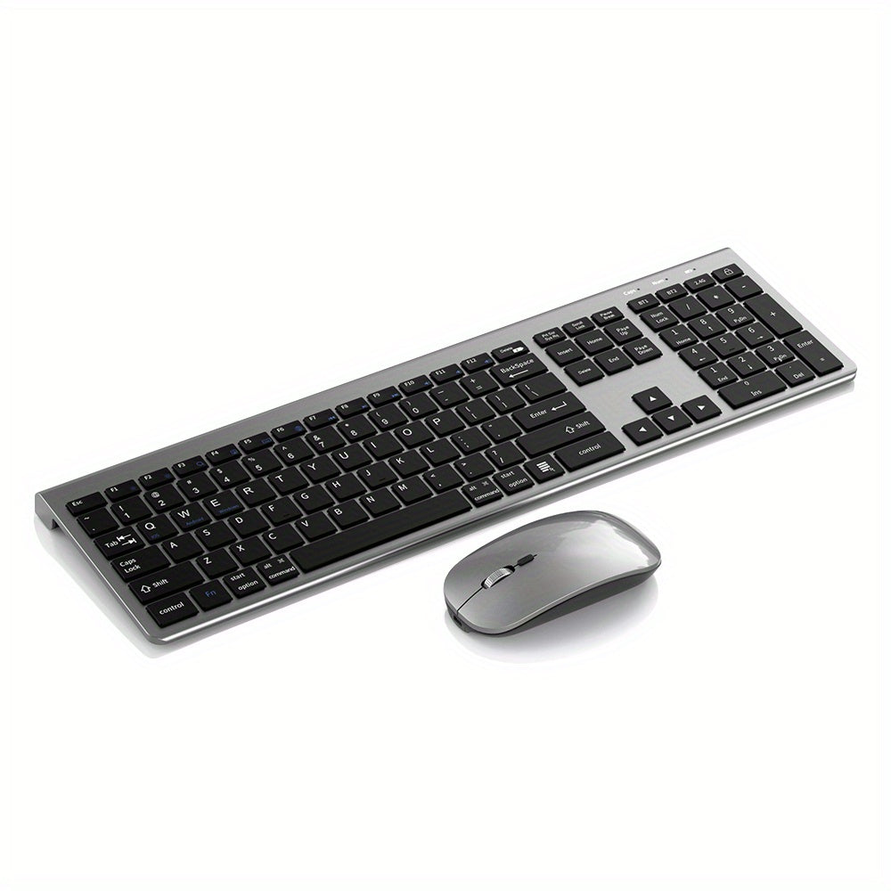 Ultra Thin Wireless Keyboard & Mouse Set Design with Multi Device Bluetooth Connectivity by Snagg A Keyboard