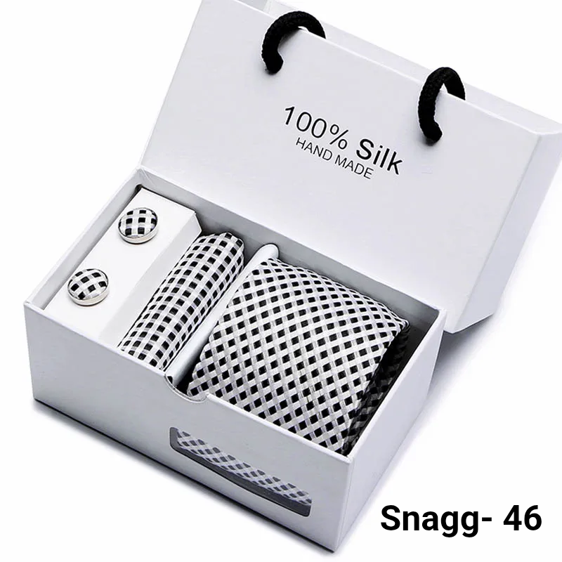 Luxury Silk Paisley Tie for Men — Extra-Long Woven Jacquard Necktie Suits & Weddings - Snagg - 46 - Others In Fashion