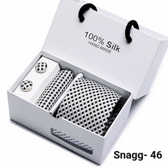 Luxury Silk Paisley Tie for Men — Extra-Long Woven Jacquard Necktie Suits & Weddings - Snagg - 46 - Others In Fashion