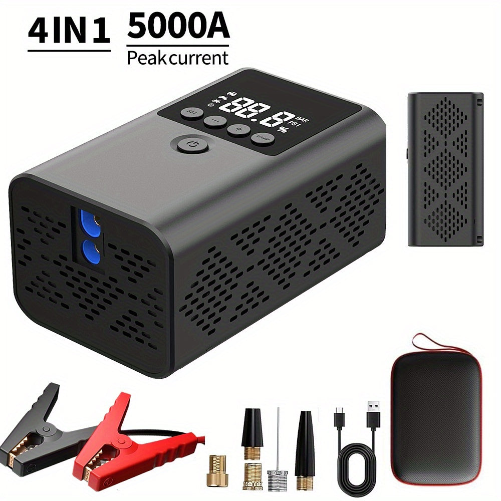 150PSI Portable Car Jump Starter with Air Compressor by Snagg A Jump Starter