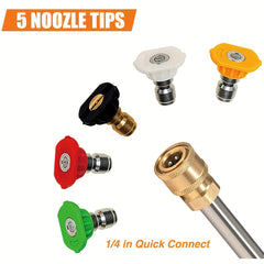 5000PSI 3IN1 High Pressure Washer Gun Lance with Nozzle