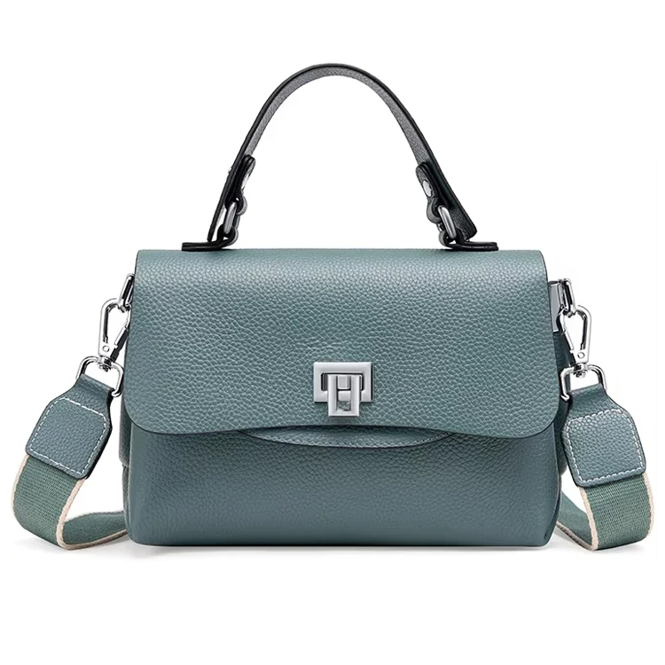 Genuine Leather Envelope Top-Handle Bag – Simple Luxury Women's Shoulder & Small Crossbody Handbag