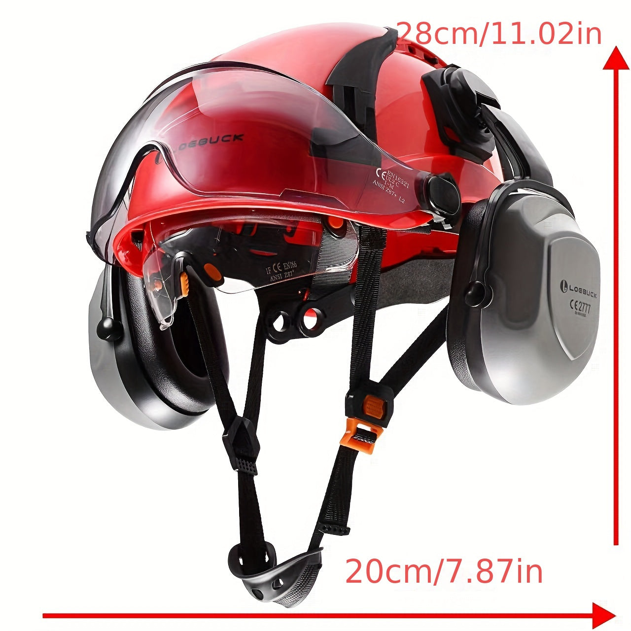 Safety Helmet with Sun Visor & Ear Protection by Snagg A Safety Helmet