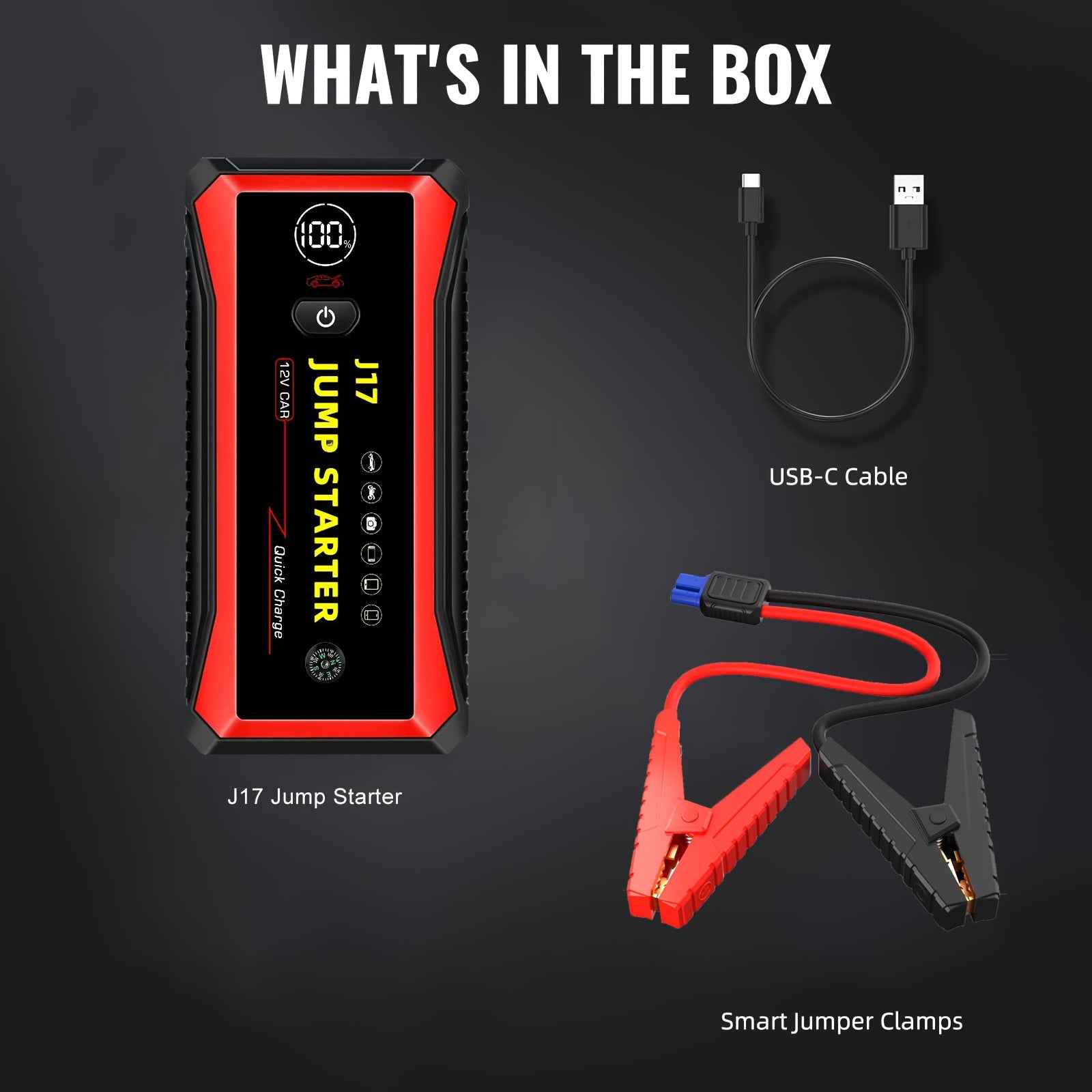 7000A High Power Car Battery Jump Starter - Roadside Essentials