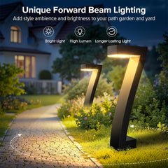 4 Pack Solar Pathway Lights Bright LED Outdoor Garden Lamps for Patio by Snagg An Outdoor Light