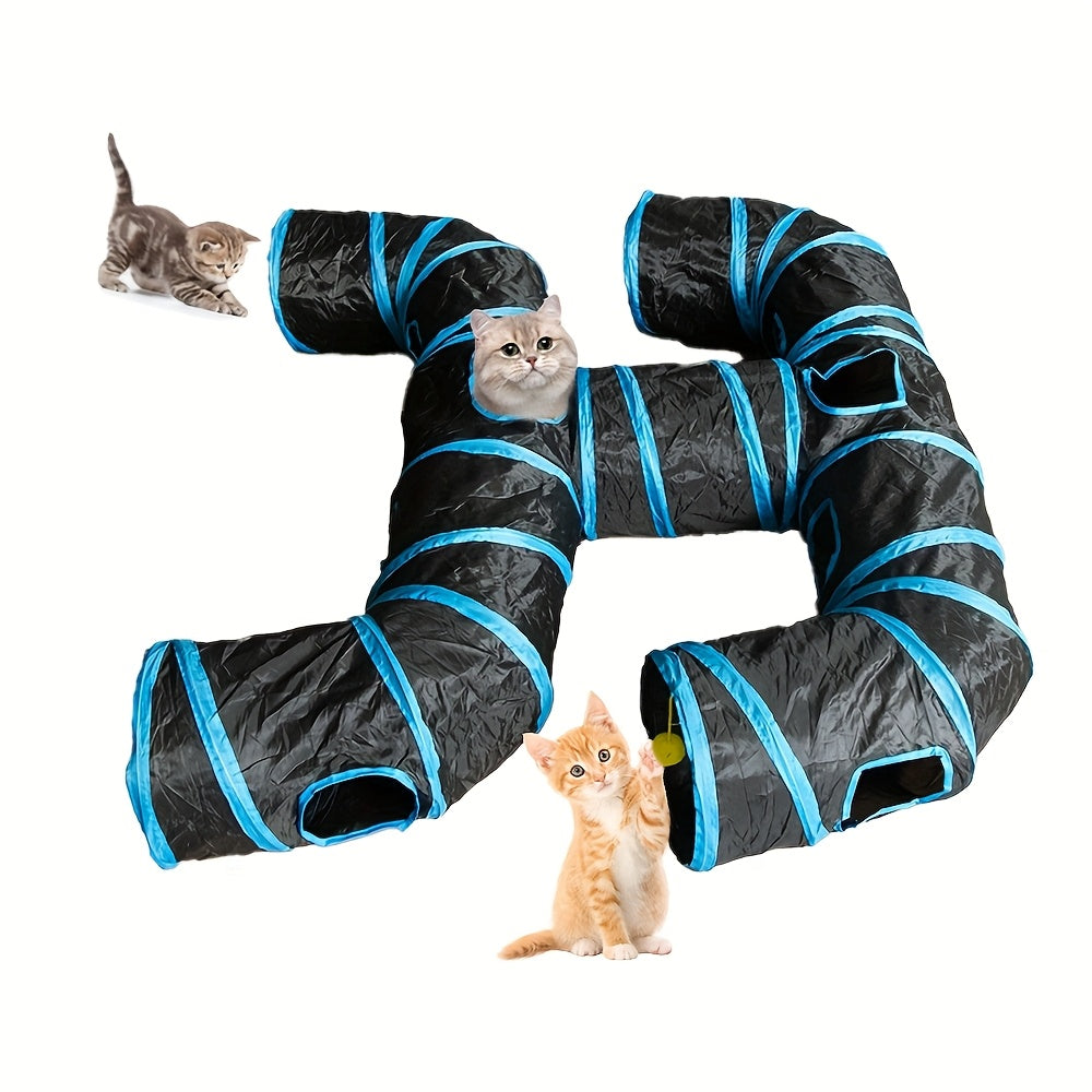 Four-Exit Large Cat Play Tunnel by Snagg A Cave