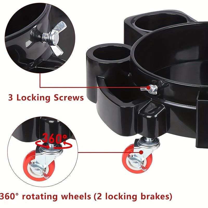 Heavy Duty Car Wash Bucket Cart with Wheels by Snagg A Bucket