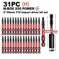 Impact Tough Magnetic Torx Screwdriver Bit Set – S2 Alloy Steel Star Bits