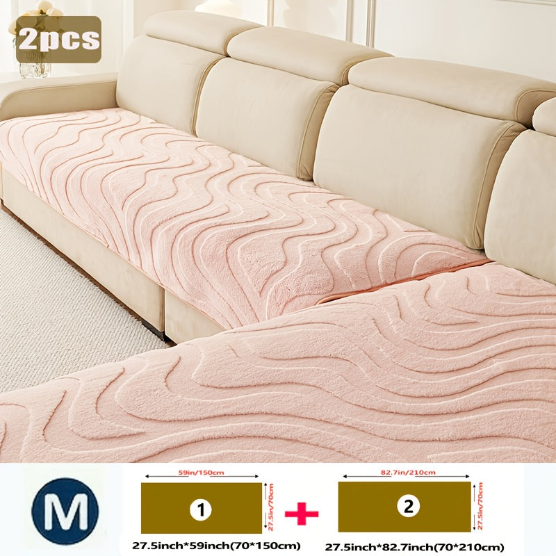 2pcs Bohemian Modern Wave Sofa Cushion Cover Set by Snagg A Sofa Cover