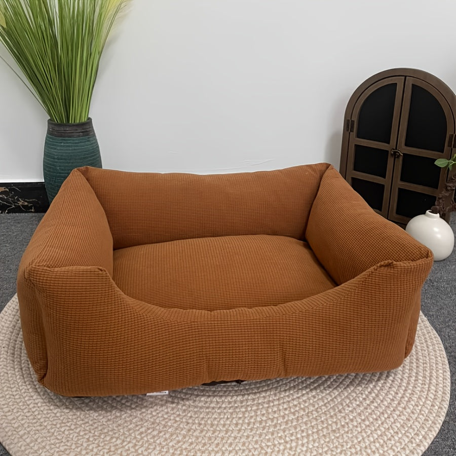 Orthopedic Washable Non-Slip Dog Bed with Raised Edges by Snagg A Pet Bed