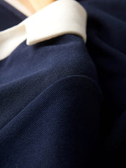 Contrast V-Neck Waist-Cinching Dress - SnaggIt