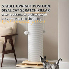 Cat Scratching Post With Sisal Rope with Hanging Play Ball - SnaggIt