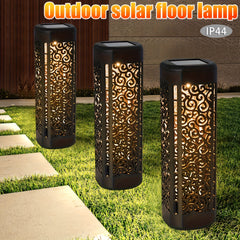 8pcs Hollow Round LED Solar Garden Path Lights by Snagg An Outdoor Light