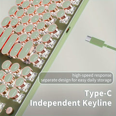 Retro Punk Mechanical Keyboard for PC & Laptop by Snagg A Keyboard